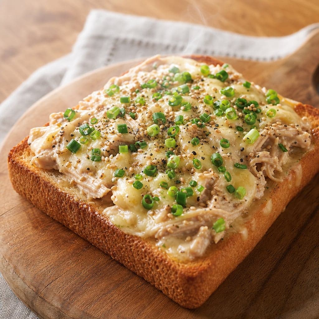 サラダチキンの胡麻ドレトースト