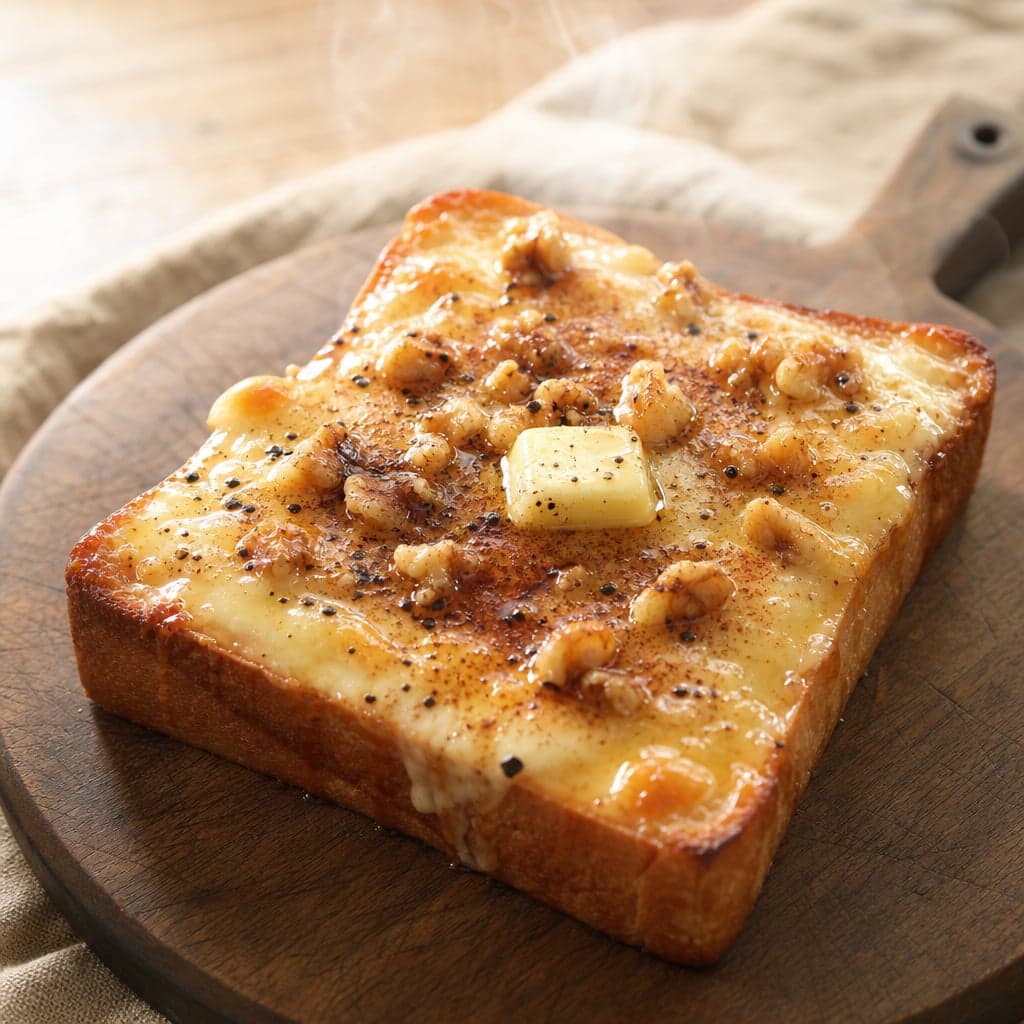 とろけるチーズのハニートースト