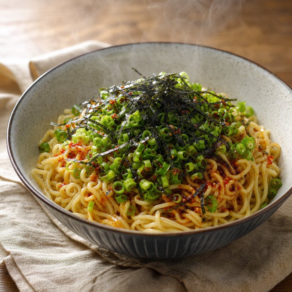 棒ラーメンで作る汁なし油そば