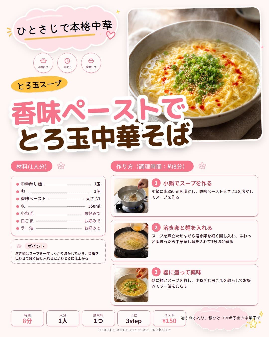 香味ペーストでとろ玉中華そば シェア用画像