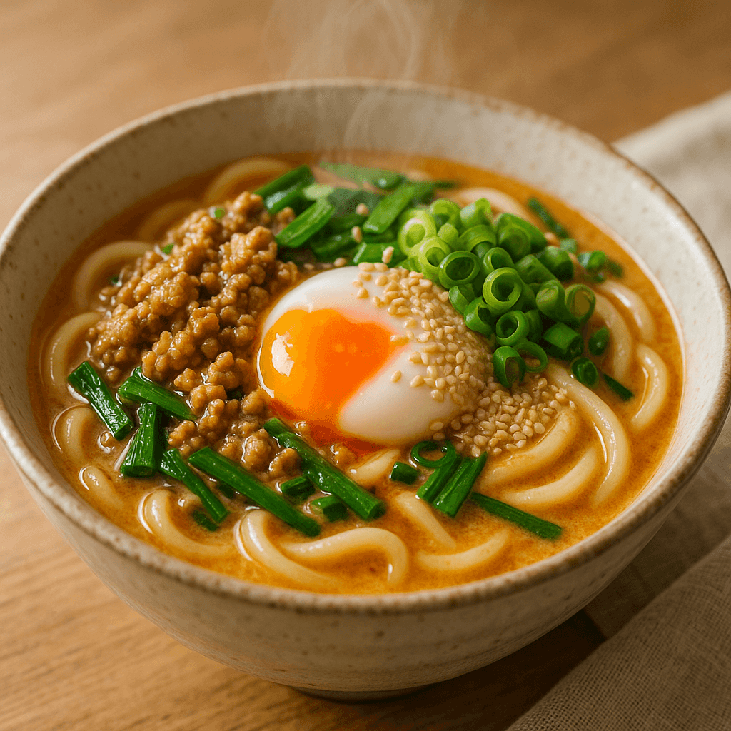 プチっと鍋坦々ごま豚ひき肉うどん