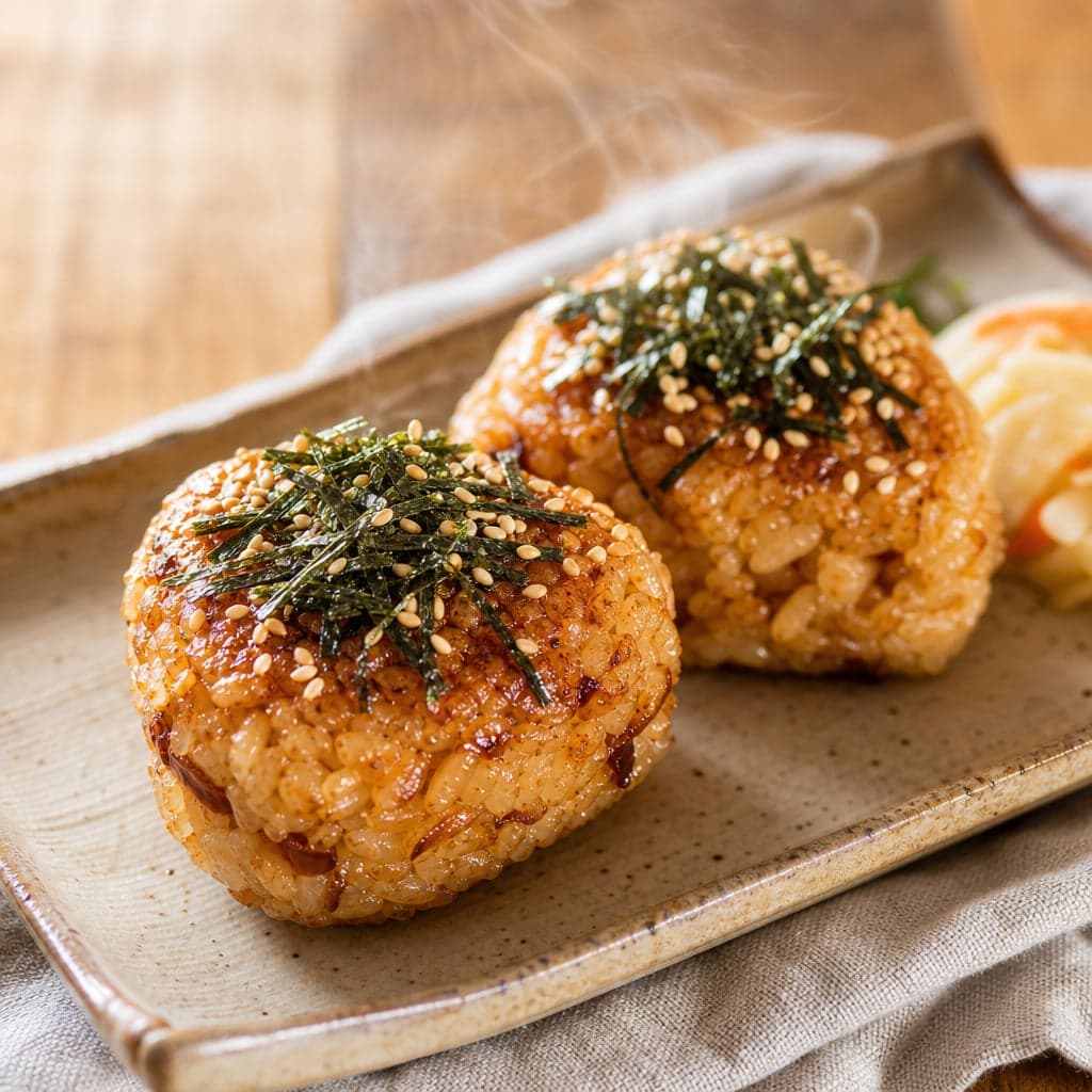炊き込みの素で香ばし焼きおにぎり