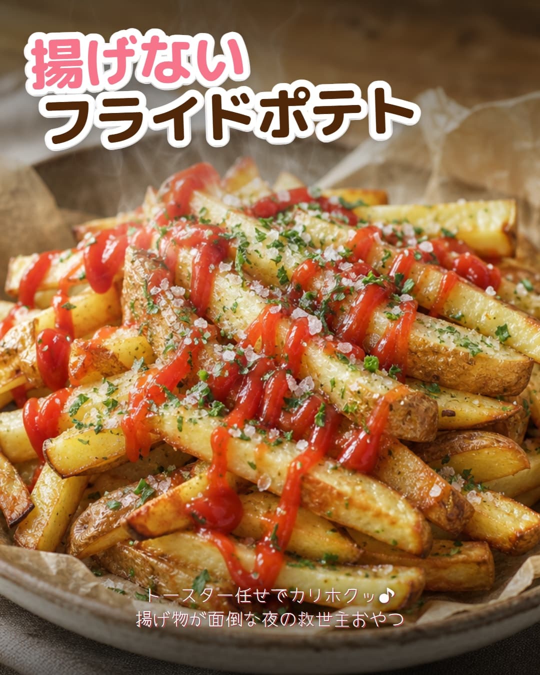 揚げないトースターフライドポテト