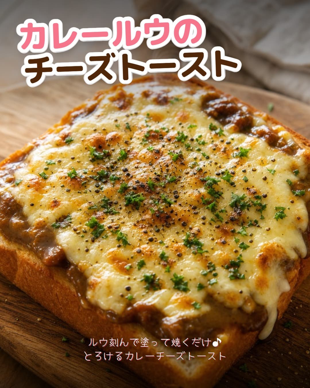カレールウで作るカレーチーズトースト