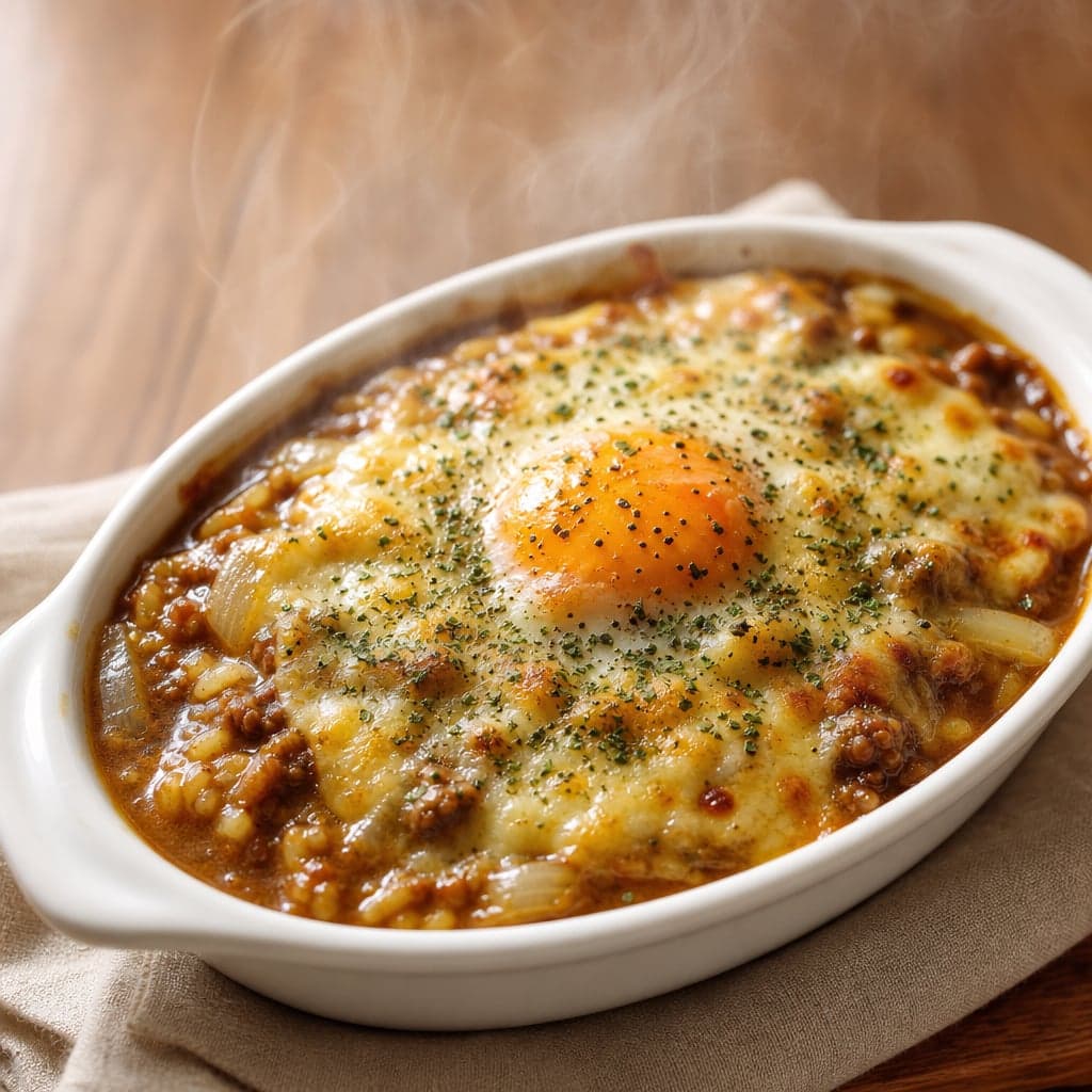 カレールウで濃厚焼きカレー