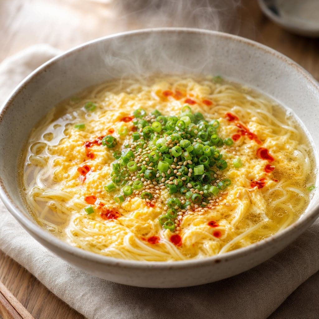 香味ペーストでとろ玉中華そば