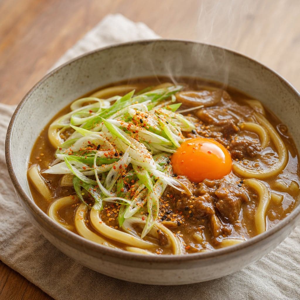 残りカレーで濃厚カレーうどん