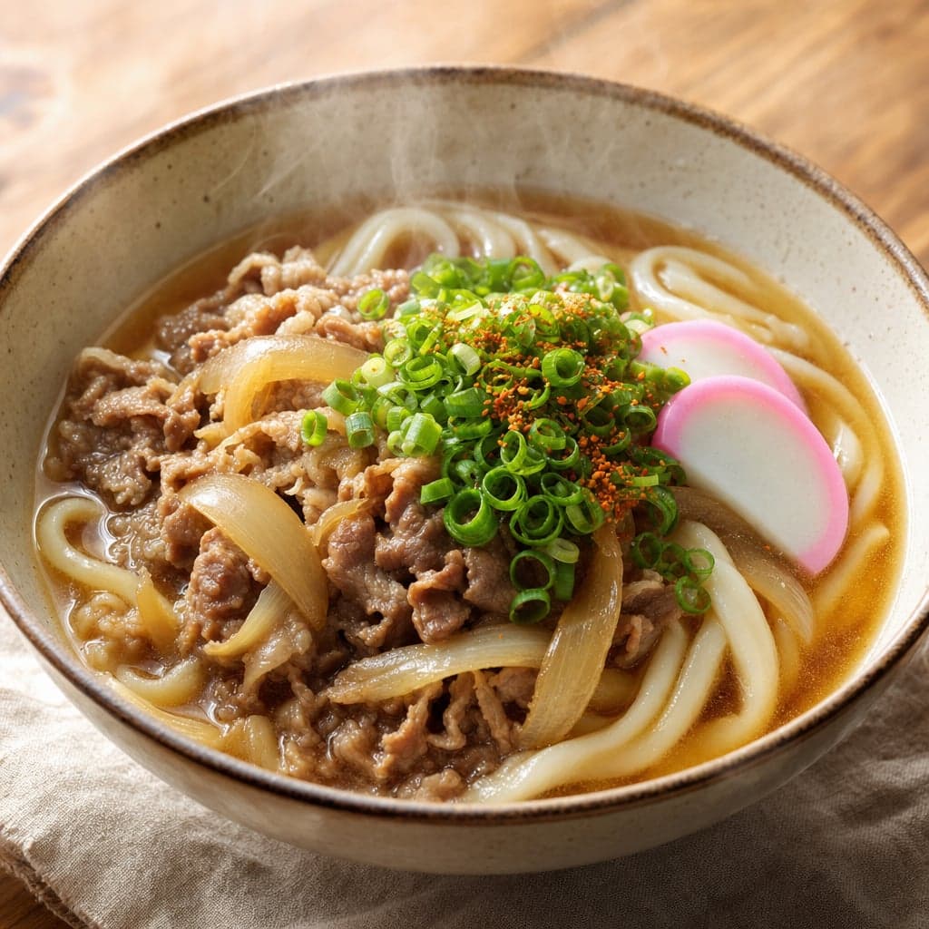 めんつゆで失敗ナシ甘辛肉うどん