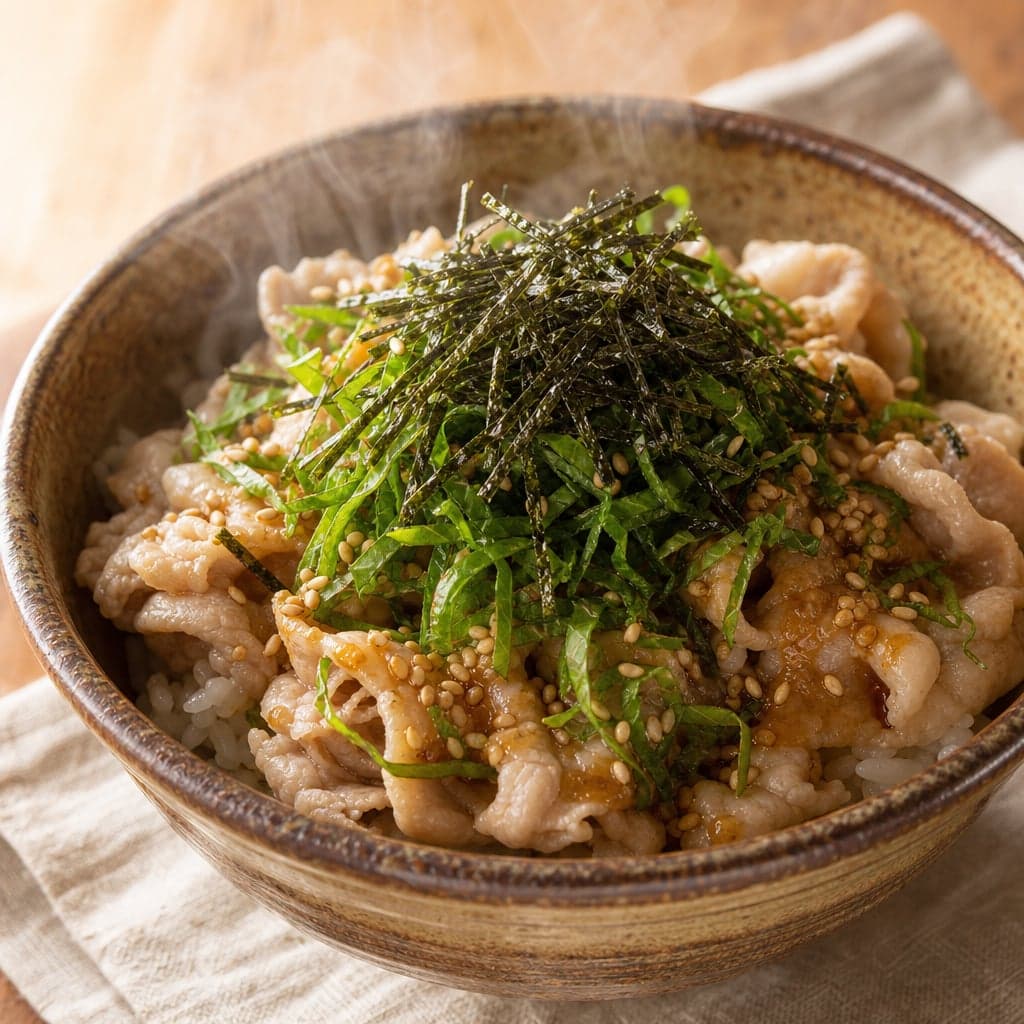 ポン酢で締まる豚しゃぶさっぱり丼