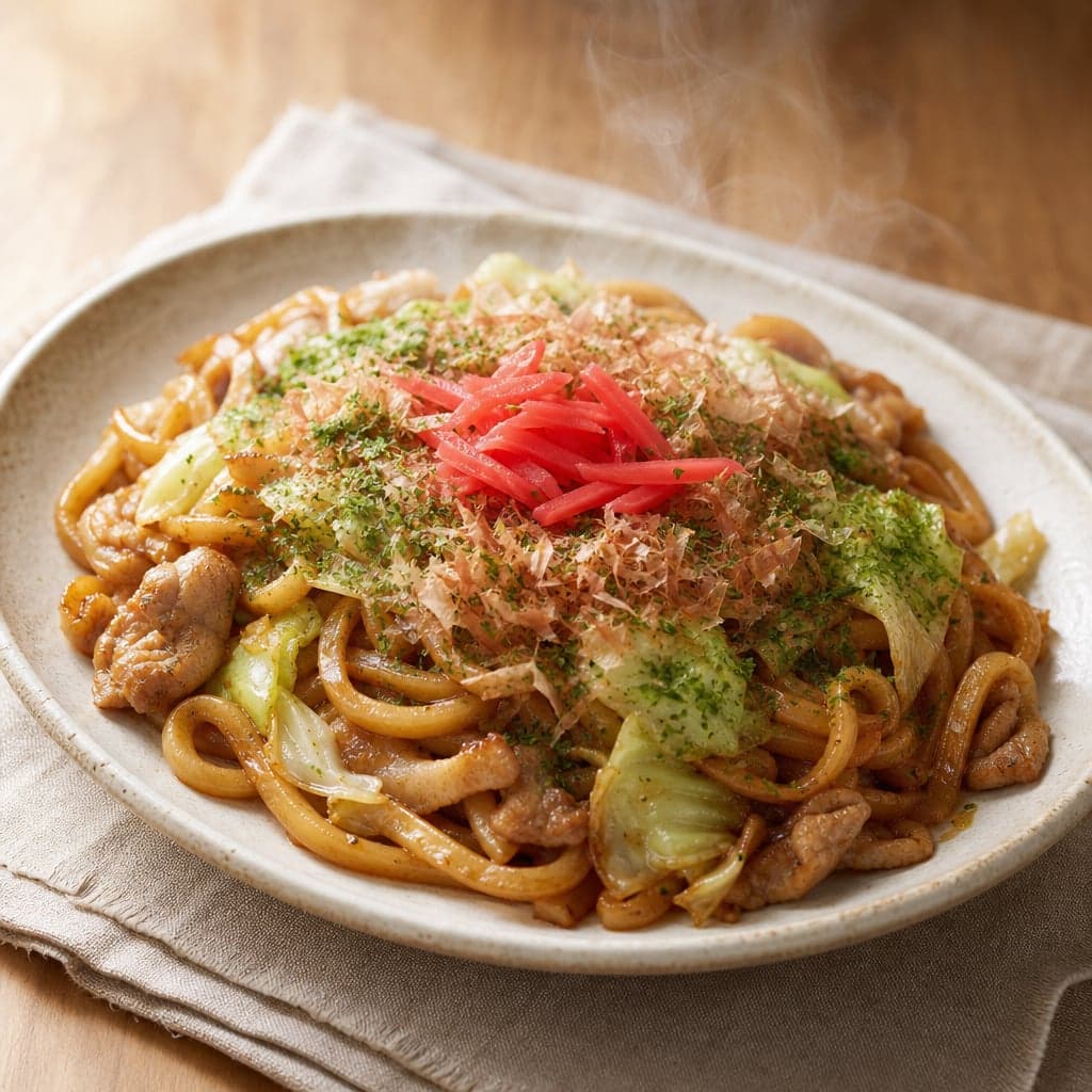 焼きそばソースで香ばし焼きうどん