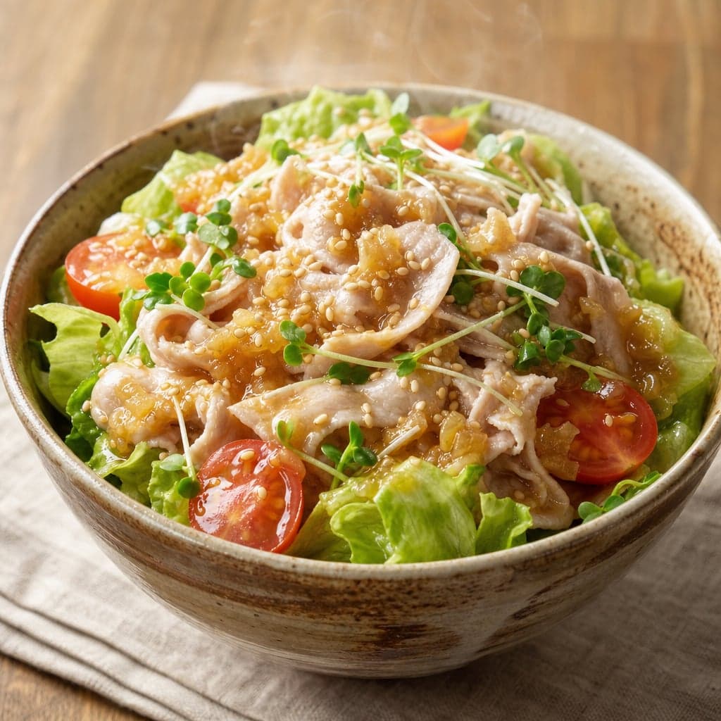 ピエトロで豚しゃぶサラダ丼