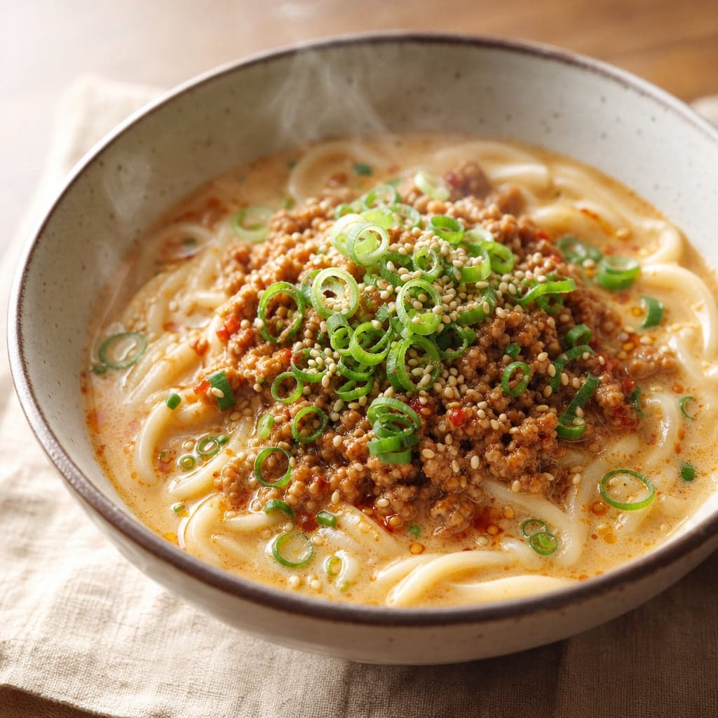 豆板醤で作る豆乳担々うどん