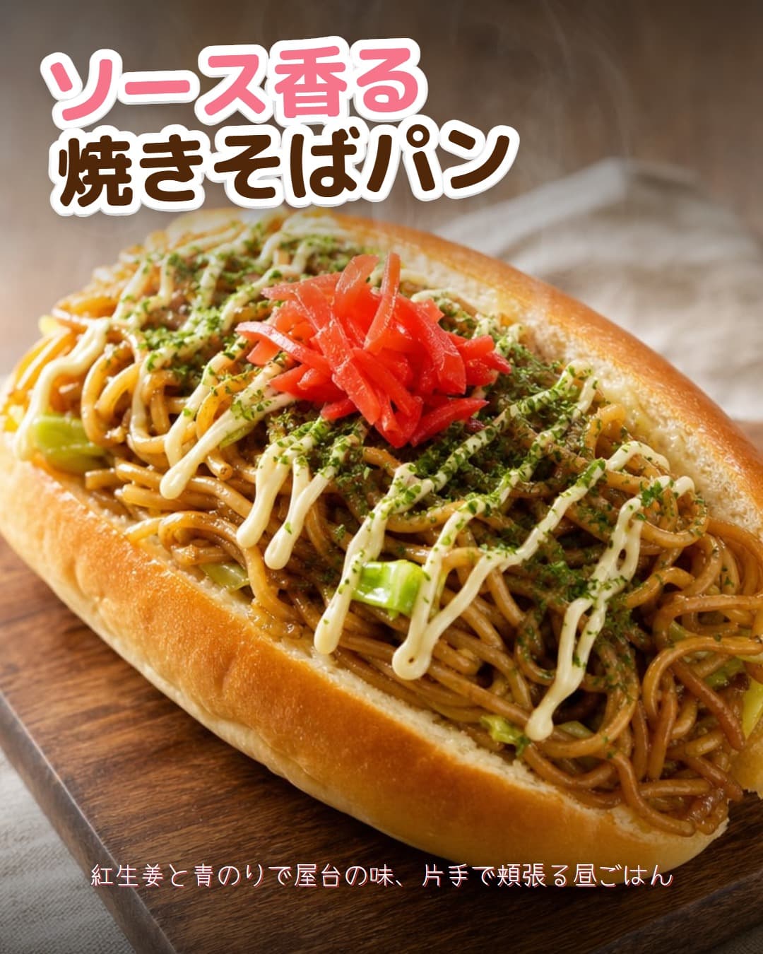 焼きそばソースで作る焼きそばパン